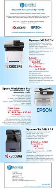 PRINTERS, COPY, SCANNER MACHINES