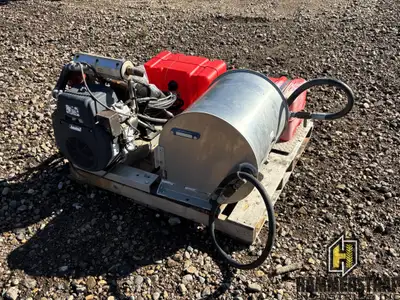 Portable Truck Hydraulic Power Pack Kit Subaru EH72 28 HP engine K series hydraulic pump 4 GPM @ 100...