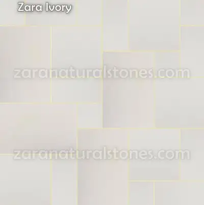 Ivory Off White Square Cut Flagstone Pavers - Thousands of sqft in stock with a wide selection of 30...