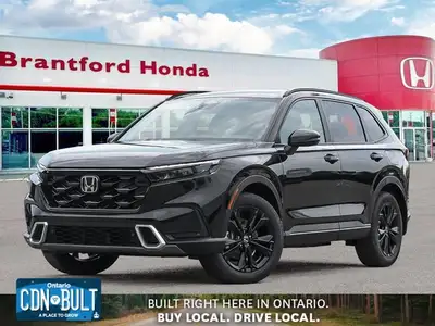 The 2026 Honda CR-V Hybrid Touring in stunning Crystal Black Pearl elevates the standard for sophist...