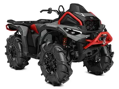 2025 Can-Am OUTLANDER X MR 1000R SILVER/RED Introducing the 2025 Can-Am OUTLANDER X MR 1000R IN STUN...