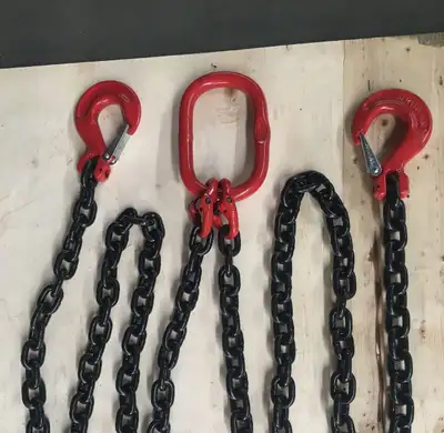 Introducing the Heavy-Duty G80 2-Leg Chain Sling! Tackle your toughest lifting jobs with this robust...