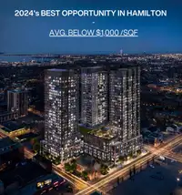 New Condos in Hamilton. Price from Low $400’s
