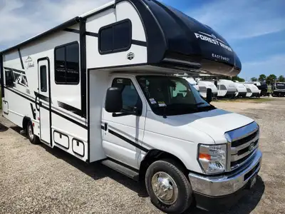 EAST TO WEST Entrada Class C gas motorhome 2710NK highlights: Twin Beds with King Conversion Theatre...