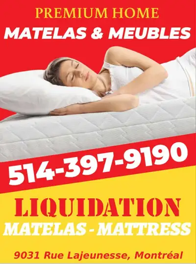 ⚡️LIQUIDATION MATELAS⚡️VENTE D'ENTREPOT !!⚡️, View more