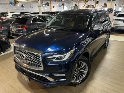 2019 Infiniti QX80 LUXE 4WD, 7 passenger. 130,058 km. One price for cash or finance, no hidden admin...