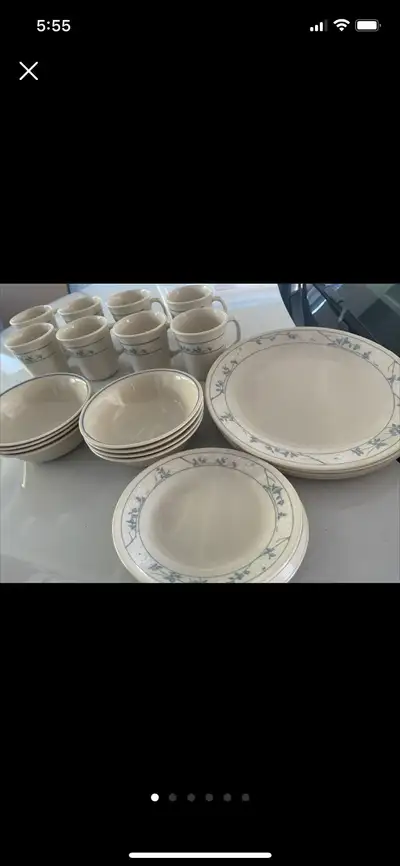 NEVER USED. CLASSIC CORELLE.SET HAS 32 PIECES, View more