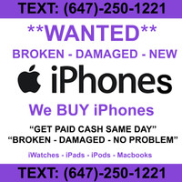 We Buy Broken Cracked New iPhones for Cash