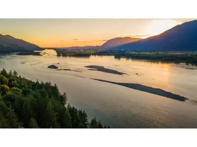 Rare 7.22 acre waterfront property on prestigious Chilliwack Mountain with breathtaking Fraser River...
