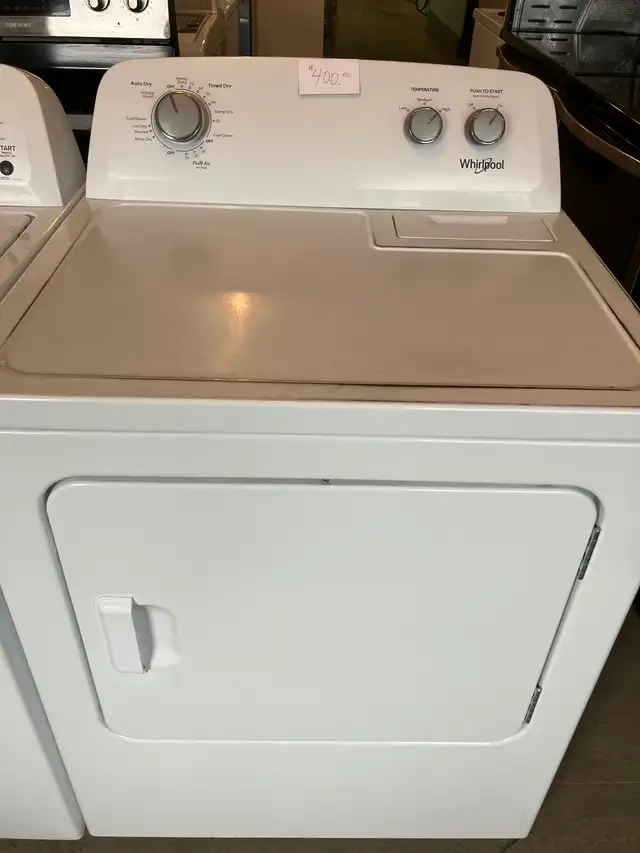DRYERS $400 tax in local del incl 6 mos warranty