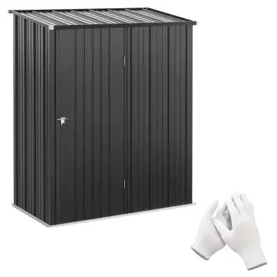 5' x 3' Outdoor Storage Shed, Steel Garden Shed with Single Lock, View more
