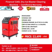 Finance! CAEL Dry Ice Blaster Cleaning Machine  – Certified Richmond Greater Vancouver Area Preview