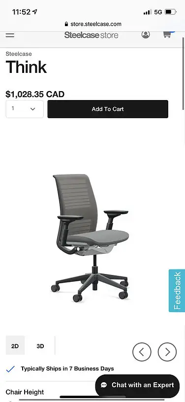 Steelcase Think Leather Chair-Humanscale Liberty Task Chair!62863728809986124