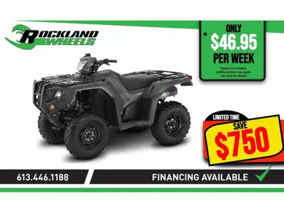 Honda RUBICON 520 IRS EPS 2026 Honda Rubicon 520 IRS EPS 2026 Robustesse, confort et contrôle sur to...