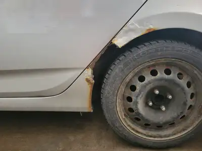 Repairing cars body rust areas, matching original format by forming and welding sheet metals. (rocke...