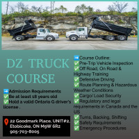 We offer DZ Training and quick road test dates!