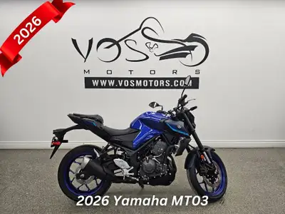 Vos Motors -No Payments for 1 Year Experience the thrill of the open road with the 2026 Yamaha MT03T...