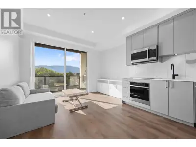 Welcome to unit 411 at 1274 Devonshire — a brand new, bright, west-facing studio in Kelowna’s Capri...