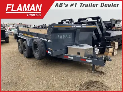 2026 SOUTHLAND SL612-10K DUMP TRAILER - 12' Color: Charcoal Box Size: 12ft(L) x 74in.(W) x 26in.(H)...