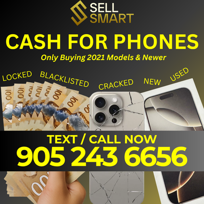 SELL iPhone HERE: New | Used | Cracked | Locked | CASH, View more