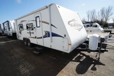 Welcome to Longhaul Trailer Sales Inc 2012 Surveyor 235RKS. Good condition 23 foot family travel tra...