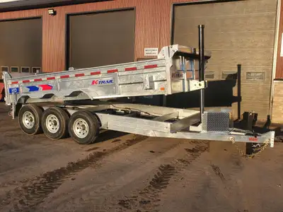 ON ORDER 2026 K-Trail 7'x16' 10.5 Ton HD EXPERT Dump Trailer GVWR 21000 lbs Galvanized NO MORE PAINT...