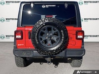 Introducing the vibrant 2022 Jeep Wrangler Unlimited Willys 4x4 in an eye-catching Firecracker Red,... (image 4)