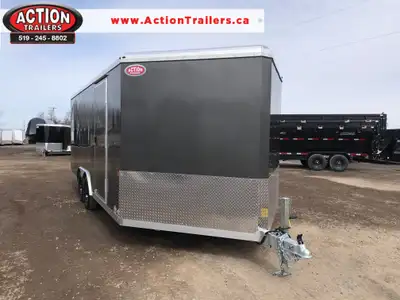 NEO NCV SERIES 8.5' X 18' TANDEM AXLE ENCLOSED TRAILER WITH TWO-TONE AND CANADIAN FLAG DESIGN! The 2...
