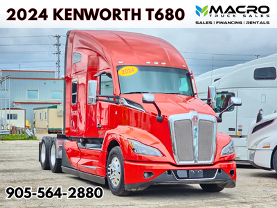 Welcome to Macro Truck Sales! 2024 KENWORTH T680 **LOW KMS/SUPER CLEAN** 340,900 KMS PACCAR MX13 HP...