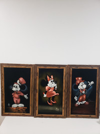 Mickey and Minnie paintings
