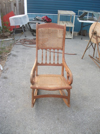 Vintage Cane Rocking Chair