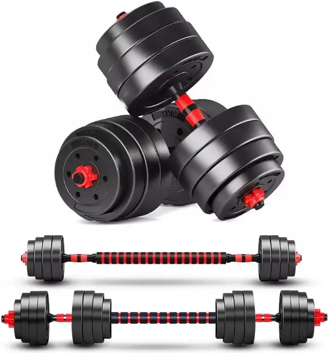 NEW 50 KG DUMBBELL DUMB BELL LIFTING WEIGHT SET S1225 in Exercise Equipment in Prince Albert - Image 2