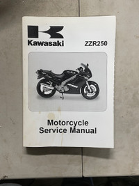 Sm288 Kawi ZZR250 EX250 Motorcycle Service Manual 99924-1331-01