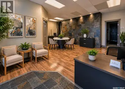 MOVE IN. OPEN THE DOORS. START WORKING! Professional, move-in-ready office space offering 980 sq. ft...