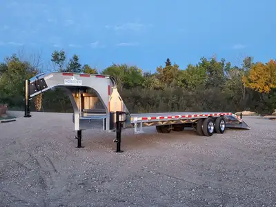 NEW 2025 Nordtek 30 ft (25’+5’) Gooseneck Flatdeck ***NO RUST!!! ***All Aluminum construction. Alber...