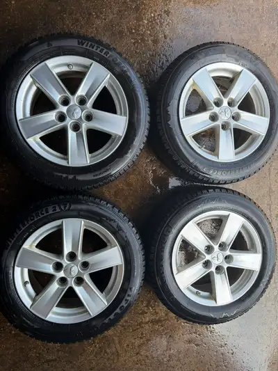 RIMS OEM 16" Mitsubishi Lancer Rims Wheels were of a 2015 Hyundai Sonata 5x114.3 Fit many different...