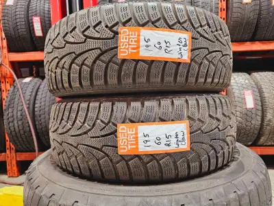 A pair of good used P195/60R15 Winter Claw Winter install and balance $195 Loose purchase $85 each T...