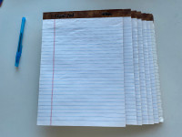 The legal pads letter notepads 8 pcs