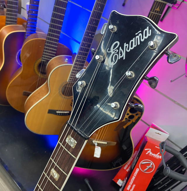 Espana Vintage Hollow Body Electric Guitar in Guitars in City of Toronto - Image 2