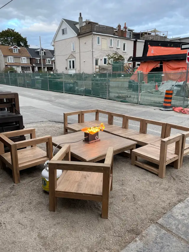 Outdoor Solid reclaimed wood furniture in Patio & Garden Furniture in City of Toronto - Image 3