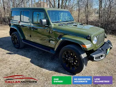 Get both PHEV Electric and Gas with this 2021 Jeep Wrangler Unlimited Sahara 4XE HYBRID ( w/ Auto AW...