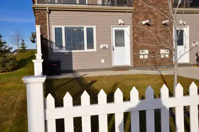 Located in Evergreen this two bedroom main floor townhouse is available for September 1. Features an...