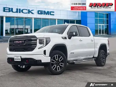 PRE-OWNED 2025 GMC SIERRA 1500 AT4 IN SUMMIT WHITE! [Clean vehicle history – 1-Owner . This Sierra w...