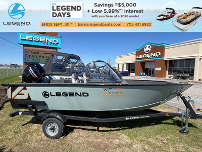 Check out our 2026 Legend 16 XF powered by a Mercury 60 ELPT CT 4S. This model also has amazing savi...
