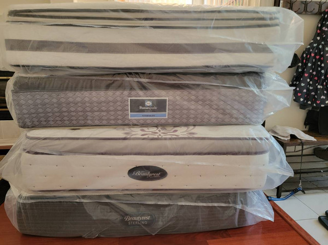KING QUEEN DOUBLE AND SINGLE SIZE USED MATTRESSES in Beds & Mattresses in Delta/Surrey/Langley - Image 2