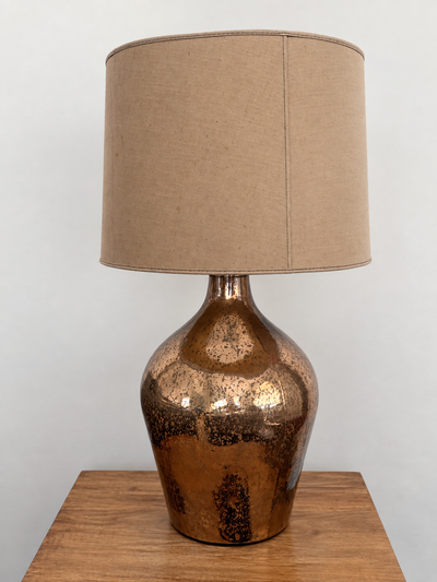 Pair of Large Bronze Mercury Glass Table Lamps – Matching Set, View more