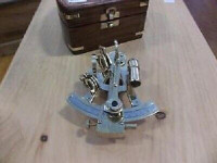 Nautical Instrument Sextant And Box