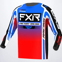 FXR MX Jersey - Blue/Red/White