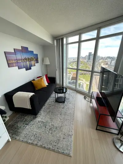 Fully furnished high-floor one-bedroom condo for rent, View more