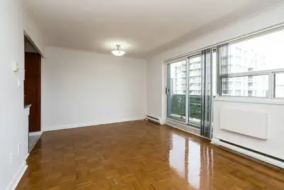 Semi-renovated Akelius two bedroom apartment for rent. Located near Eglinton Ave. E & Bayview in the...